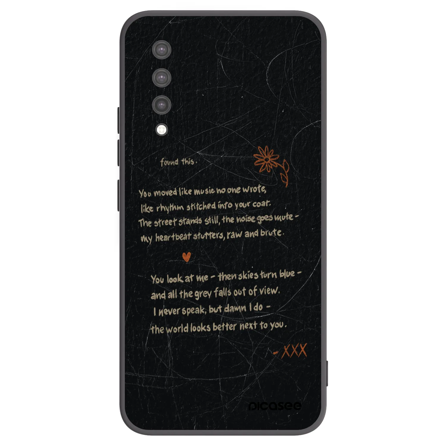 Picasee silikonowe czarne etui na Xiaomi Mi 9 Lite - POET