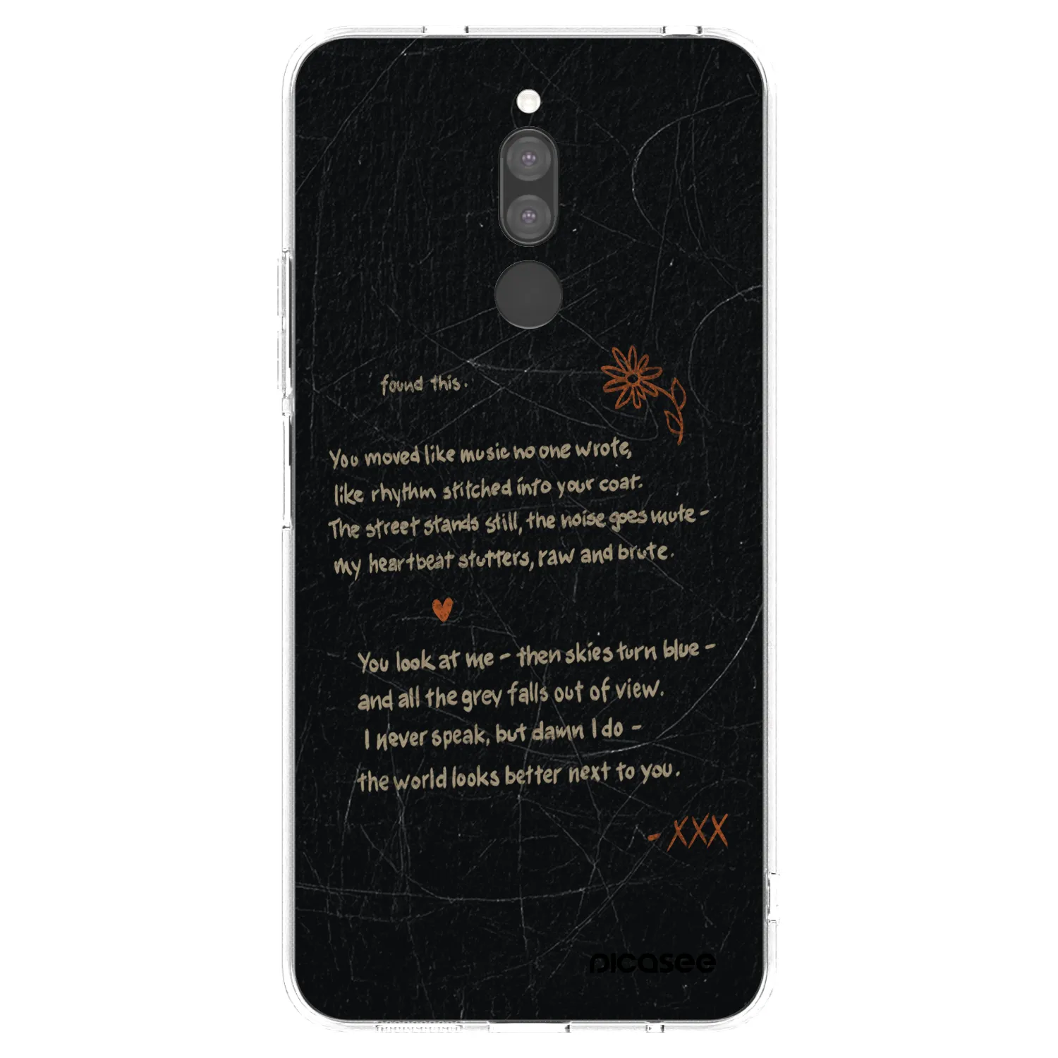 Picasee silikonowe przeźroczyste etui na Xiaomi Redmi 8 - POET