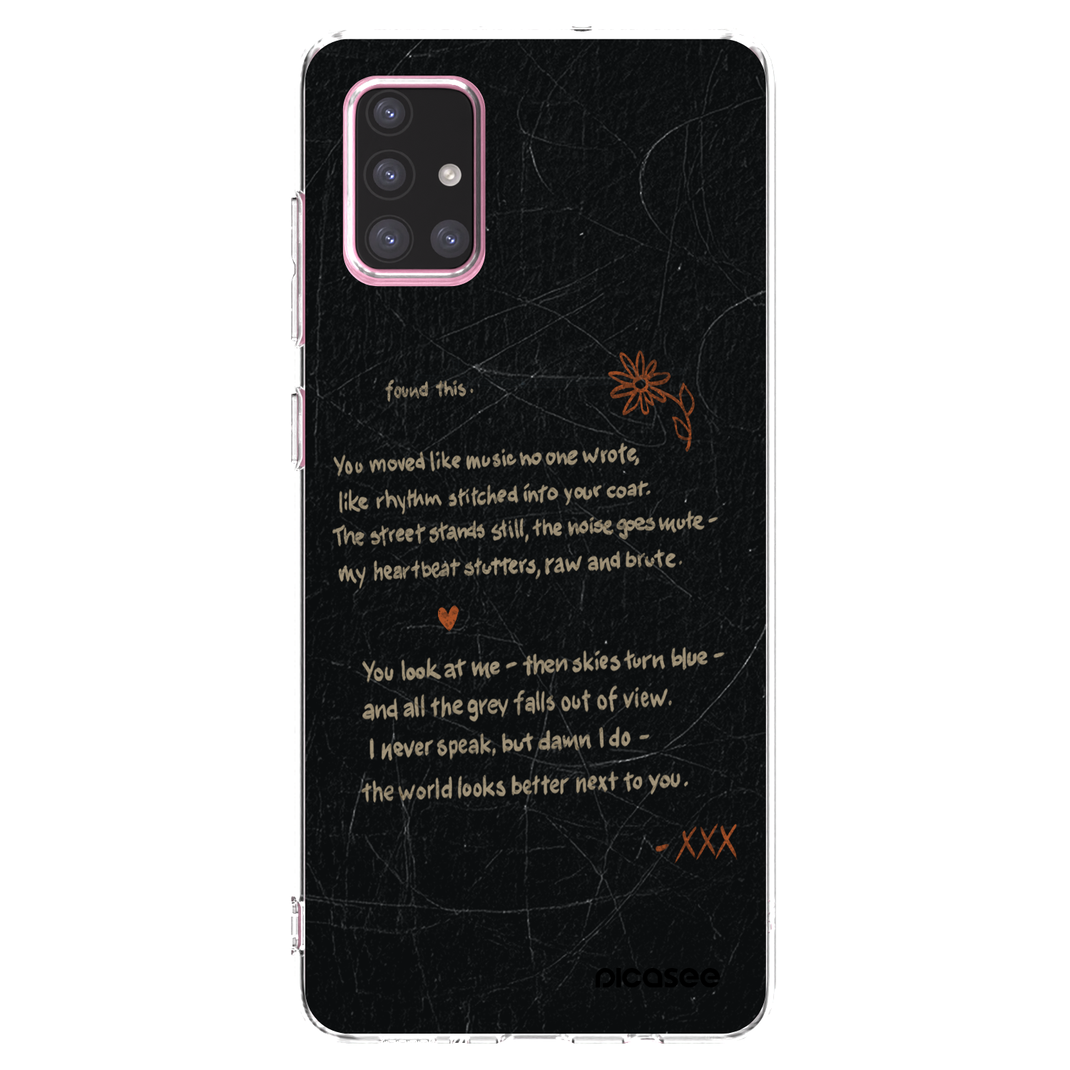 Picasee silikonowe przeźroczyste etui na Samsung Galaxy A71 A715F - POET