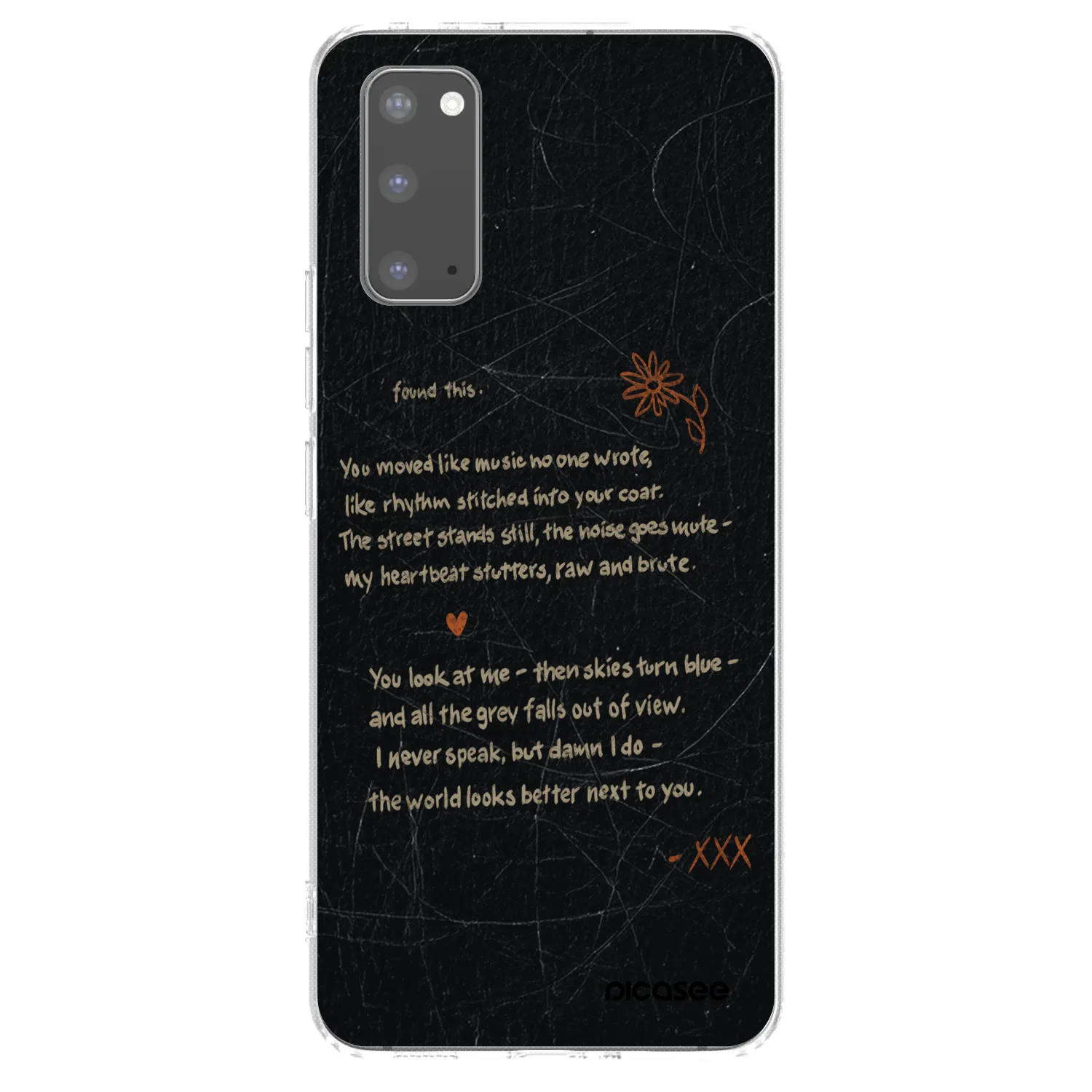 Picasee silikonowe przeźroczyste etui na Samsung Galaxy S20 G980F - POET
