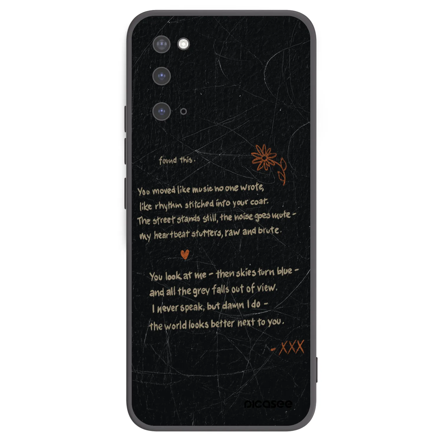 Picasee silikonowe czarne etui na Samsung Galaxy S20 G980F - POET