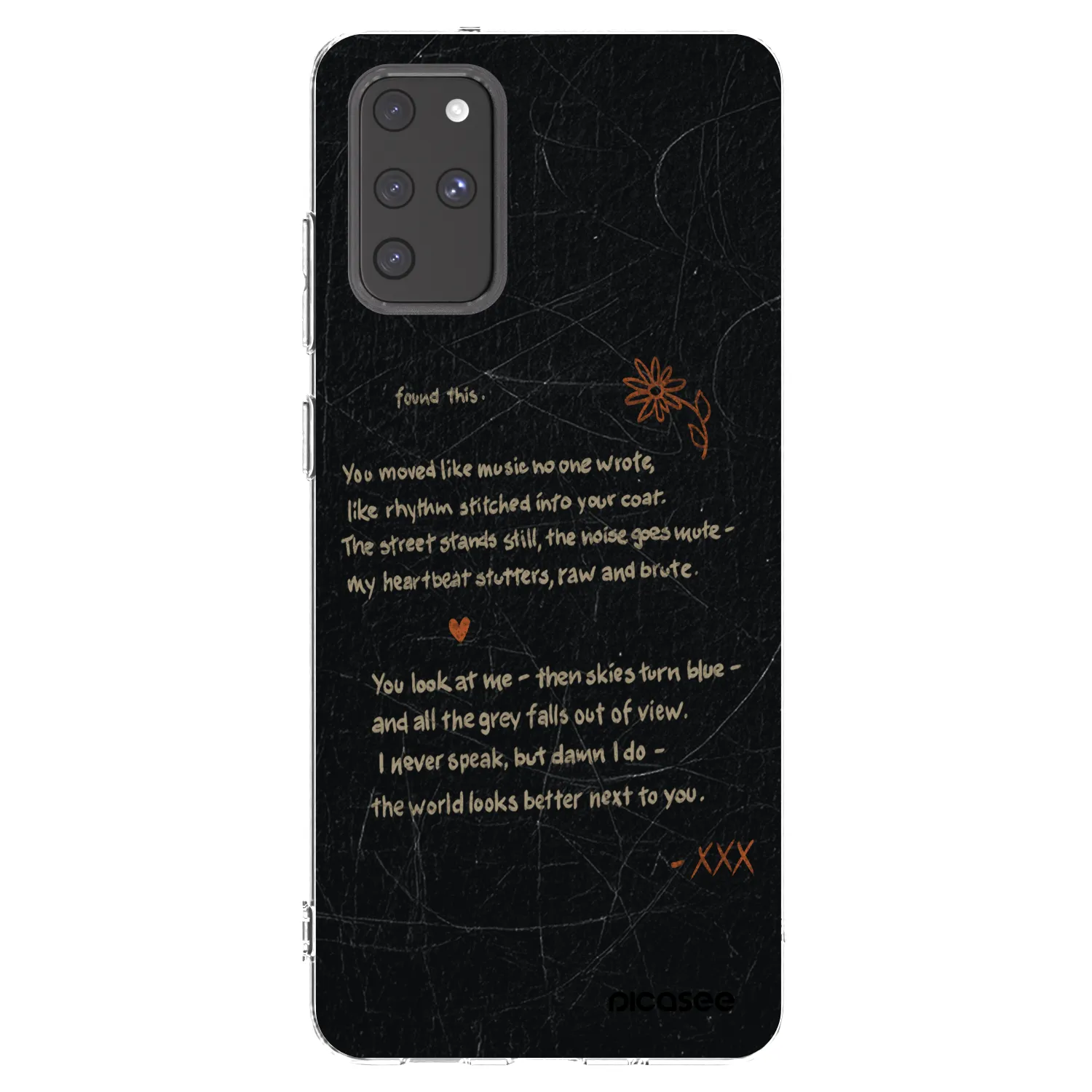 Picasee silikonowe przeźroczyste etui na Samsung Galaxy S20+ G985F - POET