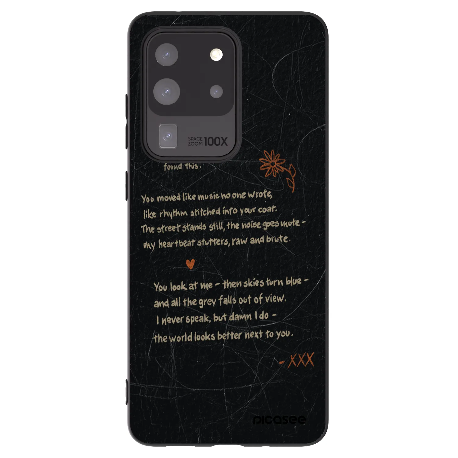 Picasee silikonowe czarne etui na Samsung Galaxy S20 Ultra 5G G988F - POET