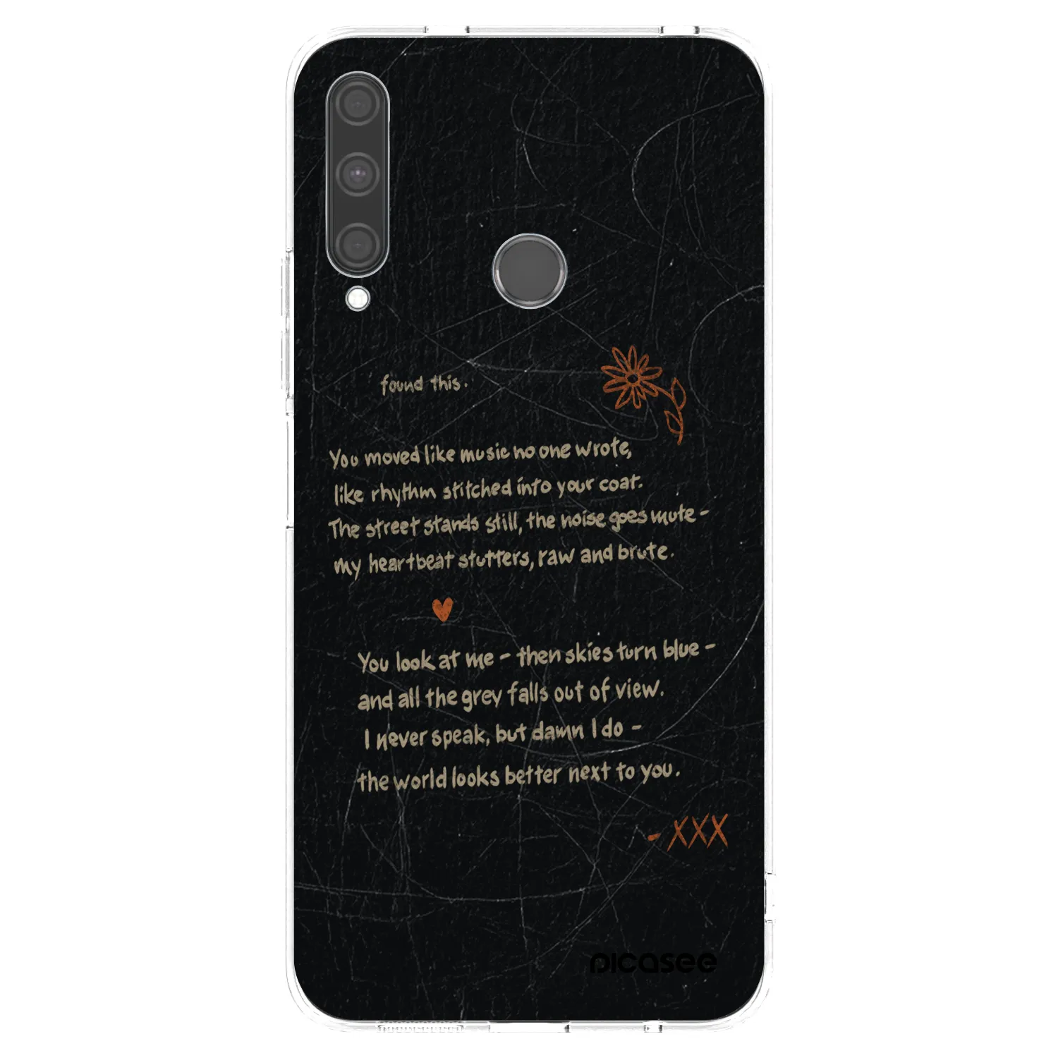 Picasee silikonowe przeźroczyste etui na Huawei P40 Lite E - POET