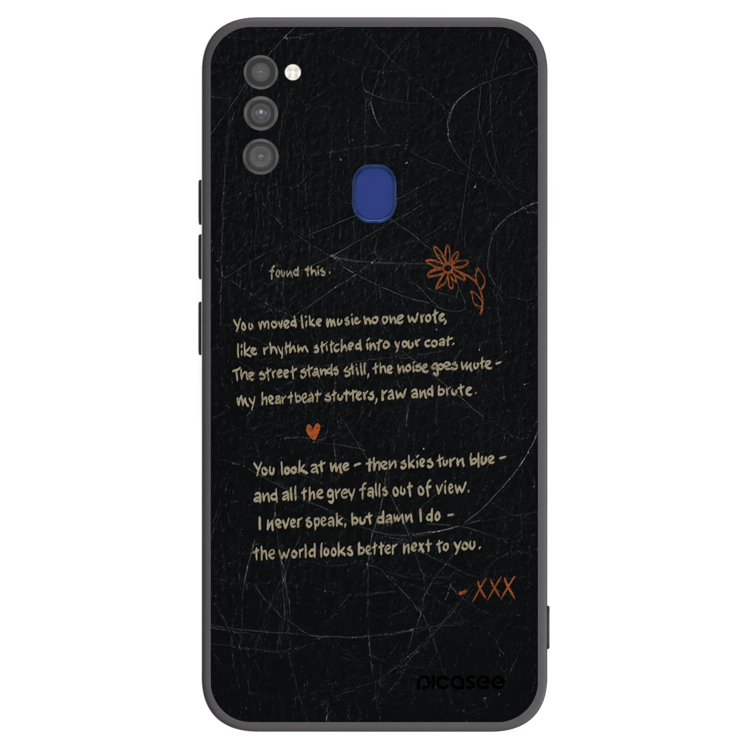 Picasee silikonowe czarne etui na Samsung Galaxy M21 M215F - POET