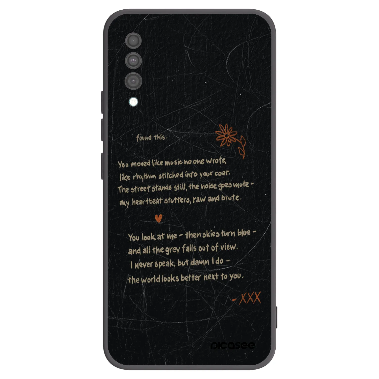 Picasee silikonowe czarne etui na Samsung Galaxy A30s A307F - POET