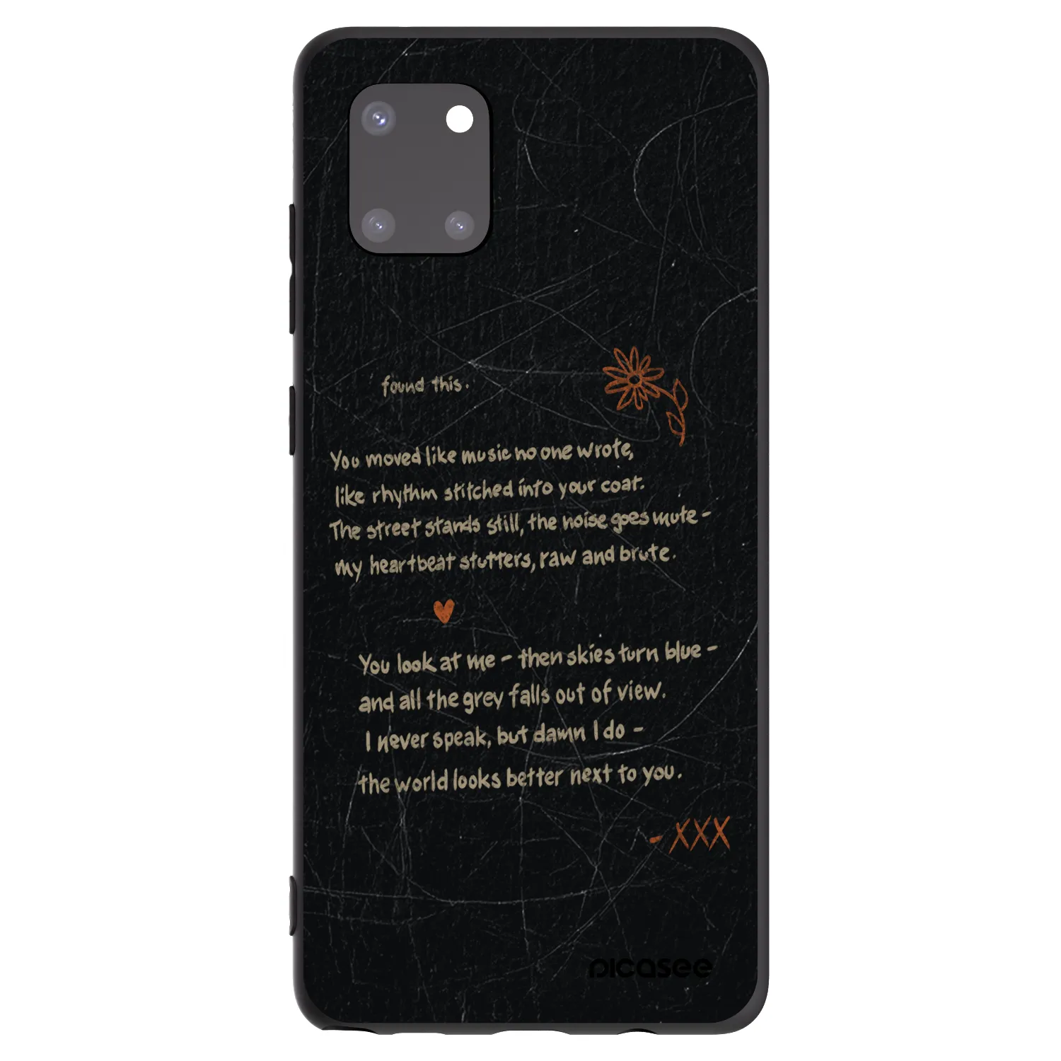 Picasee silikonowe czarne etui na Samsung Galaxy Note 10 Lite N770F - POET