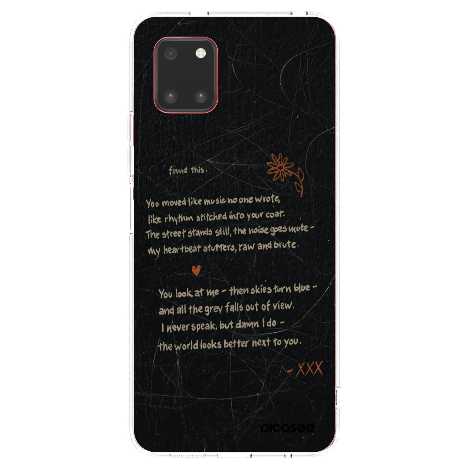 Picasee silikonowe przeźroczyste etui na Samsung Galaxy Note 10 Lite N770F - POET