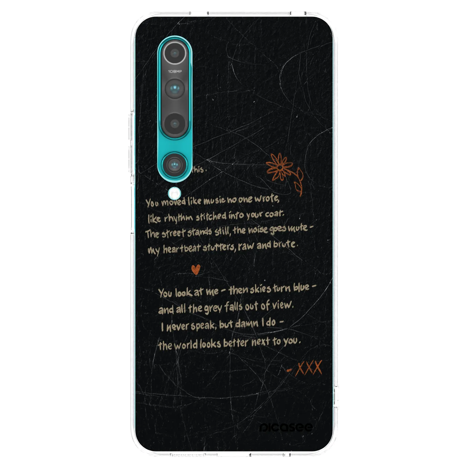 Picasee silikonowe przeźroczyste etui na Xiaomi Mi 10 - POET