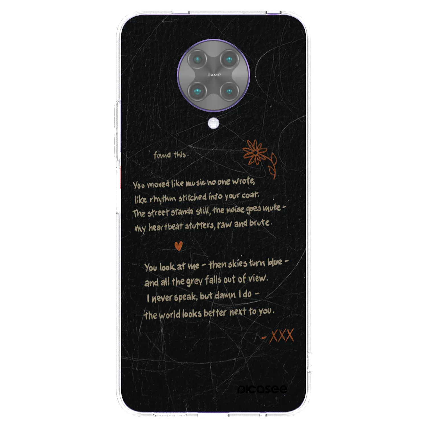Picasee silikonowe przeźroczyste etui na Xiaomi Poco F2 Pro - POET