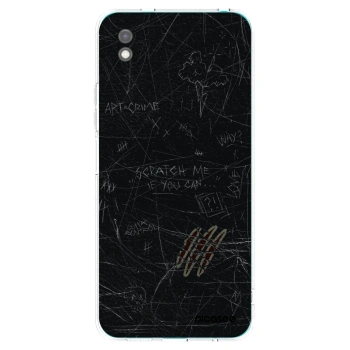 Picasee silikonowe czarne etui na Xiaomi Redmi 9A - SCRATCH