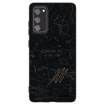 Picasee silikonowe czarne etui na Samsung Galaxy S20 FE - SCRATCH