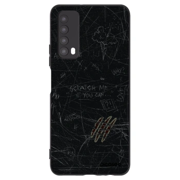 Picasee silikonowe czarne etui na Huawei P Smart 2021 - SCRATCH
