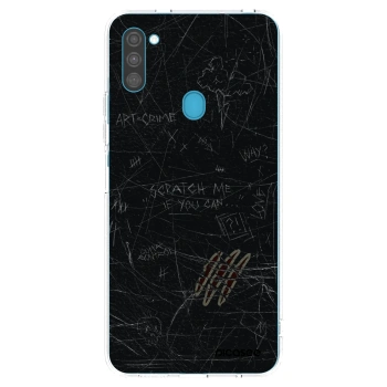 Picasee silikonowe przeźroczyste etui na Samsung Galaxy M11 - SCRATCH