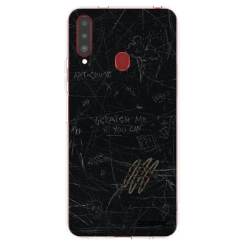 Picasee silikonowe przeźroczyste etui na Samsung Galaxy A20s - SCRATCH
