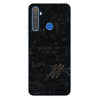 Picasee silikonowe przeźroczyste etui na Realme 5 - SCRATCH