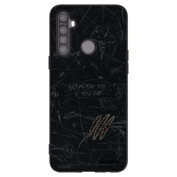 Picasee silikonowe czarne etui na Realme 5 - SCRATCH