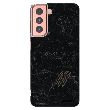 Picasee silikonowe przeźroczyste etui na Samsung Galaxy S21 5G G991B - SCRATCH
