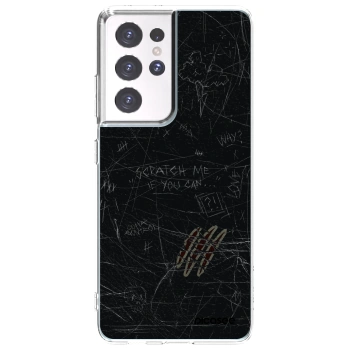 Picasee silikonowe przeźroczyste etui na Samsung Galaxy S21 Ultra 5G G998B - SCRATCH
