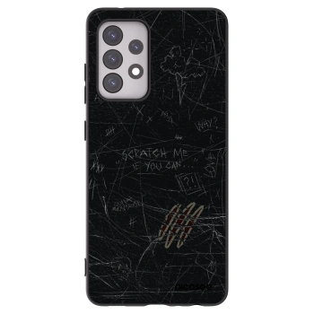 Picasee silikonowe czarne etui na Samsung Galaxy A52 5G A525F - SCRATCH