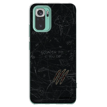 Picasee silikonowe przeźroczyste etui na Xiaomi Redmi Note 10 Pro - SCRATCH