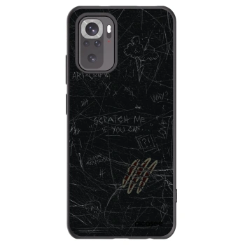 Picasee silikonowe czarne etui na Xiaomi Redmi Note 10S - SCRATCH