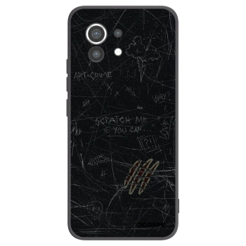 Picasee silikonowe czarne etui na Xiaomi Mi 11 - SCRATCH