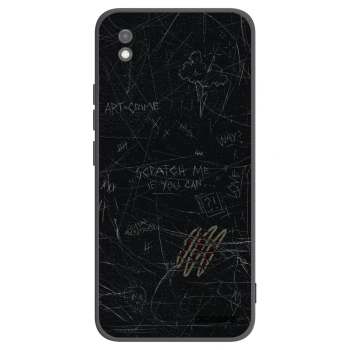 Picasee silikonowe czarne etui na Xiaomi Redmi 9AT - SCRATCH