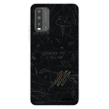 Picasee silikonowe czarne etui na Xiaomi Redmi 9T - SCRATCH