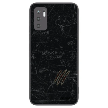 Picasee silikonowe czarne etui na Xiaomi Redmi Note 10 5G - SCRATCH