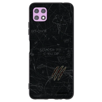 Picasee silikonowe czarne etui na Samsung Galaxy A22 A226B 5G - SCRATCH