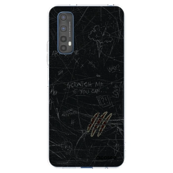 Picasee silikonowe przeźroczyste etui na Realme 7 - SCRATCH