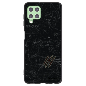 Picasee silikonowe czarne etui na Samsung Galaxy A22 A225F 4G - SCRATCH
