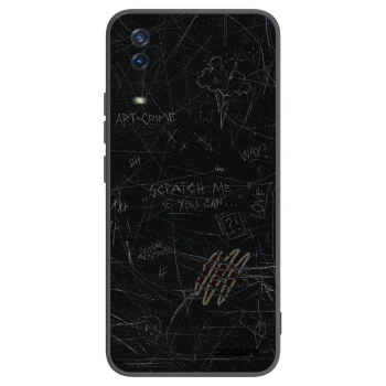 Picasee silikonowe czarne etui na Vivo Y11s - SCRATCH