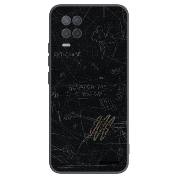 Picasee silikonowe czarne etui na Realme 8 5G - SCRATCH