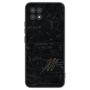 Picasee silikonowe czarne etui na Realme 8i - SCRATCH