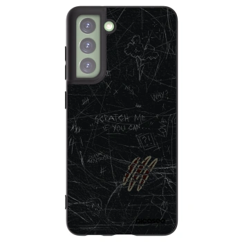 Picasee silikonowe czarne etui na Samsung Galaxy S21 FE 5G - SCRATCH