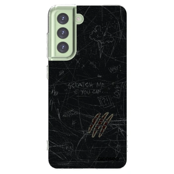 Picasee silikonowe przeźroczyste etui na Samsung Galaxy S21 FE 5G - SCRATCH