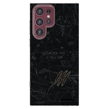 Picasee silikonowe przeźroczyste etui na Samsung Galaxy S22 Ultra 5G - SCRATCH