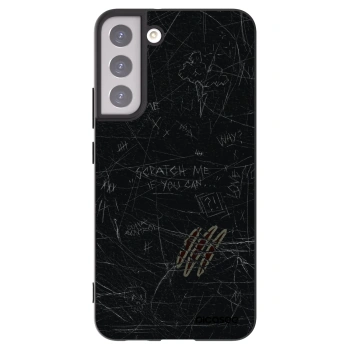 Picasee silikonowe czarne etui na Samsung Galaxy S22+ 5G - SCRATCH