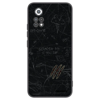 Picasee silikonowe czarne etui na Xiaomi Poco X4 Pro 5G - SCRATCH