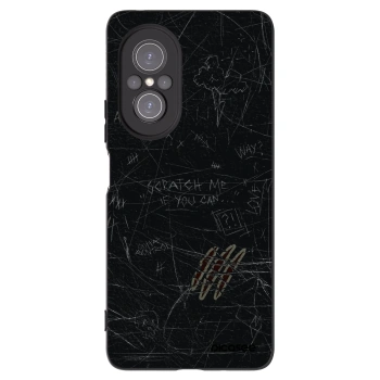 Picasee silikonowe czarne etui na Huawei Nova 9 SE - SCRATCH