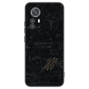 Picasee silikonowe czarne etui na Xiaomi 12 Pro - SCRATCH
