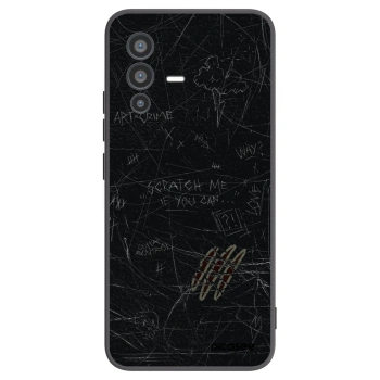 Picasee silikonowe czarne etui na Vivo V23 5G - SCRATCH