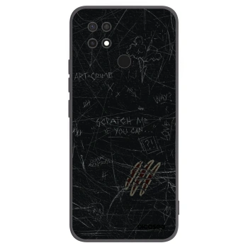 Picasee silikonowe czarne etui na Xiaomi Redmi 10C - SCRATCH
