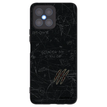 Picasee silikonowe czarne etui na Honor X8 4G - SCRATCH