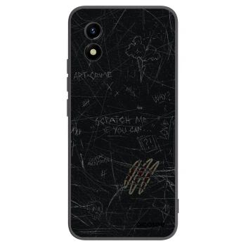 Picasee silikonowe czarne etui na Vivo Y01 - SCRATCH