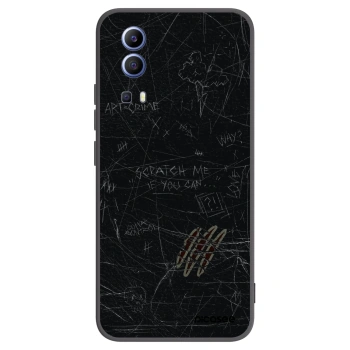 Picasee silikonowe czarne etui na Vivo Y52 5G - SCRATCH