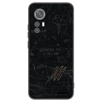 Picasee silikonowe czarne etui na Xiaomi 12X - SCRATCH
