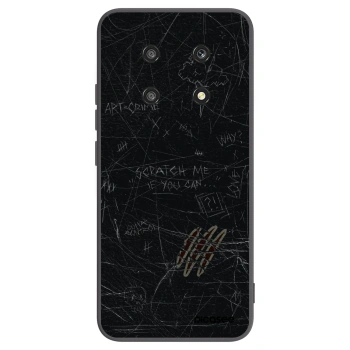 Picasee silikonowe czarne etui na Honor Magic4 Lite 5G - SCRATCH